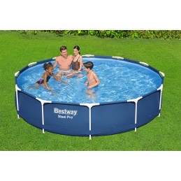 Large round frame pool for the garden, family, 366x366cm, bestway 56706