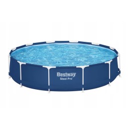 Large round frame pool for the garden, family, 366x366cm, bestway 56706