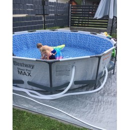 Large round frame pool for the garden, family, 366x366cm, bestway 56706