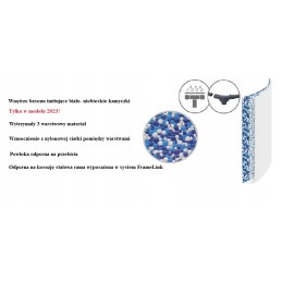 Armuotas plieninis baseinas 305x76cm plieno pro