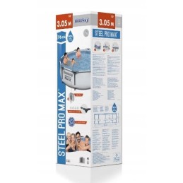 Armuotas plieninis baseinas 305x76cm plieno pro