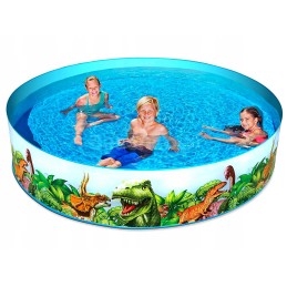 Bestway išsiplėtimo baseinas 244x46cm 55001 dinozaurai