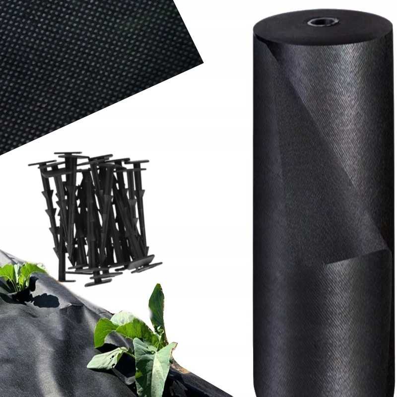 Agrotekstilė piktžolėms 100g kilimėlis 0,6 x 100m + kaiščiai