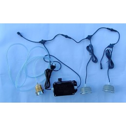 2 LED lemputės, žalvarinis valdiklis, pneumatinis SPA vonios mygtukas