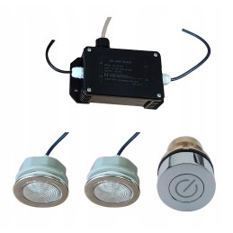 LED povandeninis šviestuvas su valdikliu ir jungikliu 7 spalvų SPA voniai