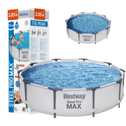 Bestway apvalaus rėmo baseinas 305 x 76 pro max sustiprintas 5in1