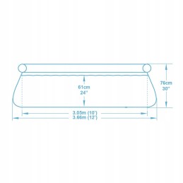 Išplečiamasis sodo baseinas 366 x 76 cm 4in1 bestway 5