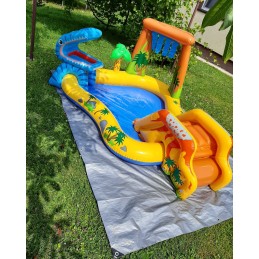 Dinozaurų žaidimų aikštelė su čiuožykla 249 x 191 x 109 cm intex 57444