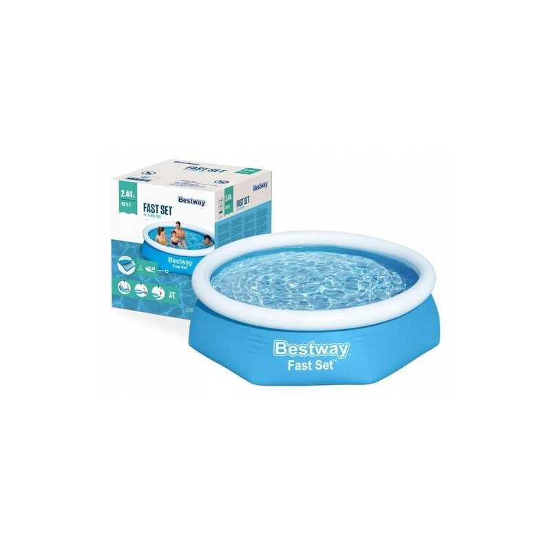 Išplėtimo baseinas 244x61 bestway 57448 greitas rinkinys 3in1