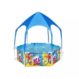 Vaikų karkasinis baseinas su stogu bestway 183 x 51 cm žaidimų aikštelė