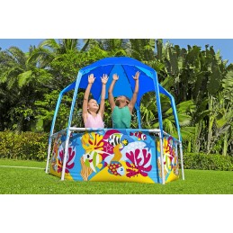 Vaikų karkasinis baseinas su stogu bestway 183 x 51 cm žaidimų aikštelė