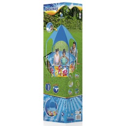 Vaikų karkasinis baseinas su stogu bestway 183 x 51 cm žaidimų aikštelė