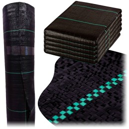 Agrotkanina juodas kilimėlis nuo piktžolių UV 100g 1,6 x 20 m premium