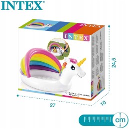 Baseinas su baseinu ant stogo vaikams intex unicorn 57113