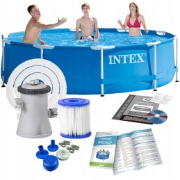 Intex plieno baseino 305x76cm siurblys