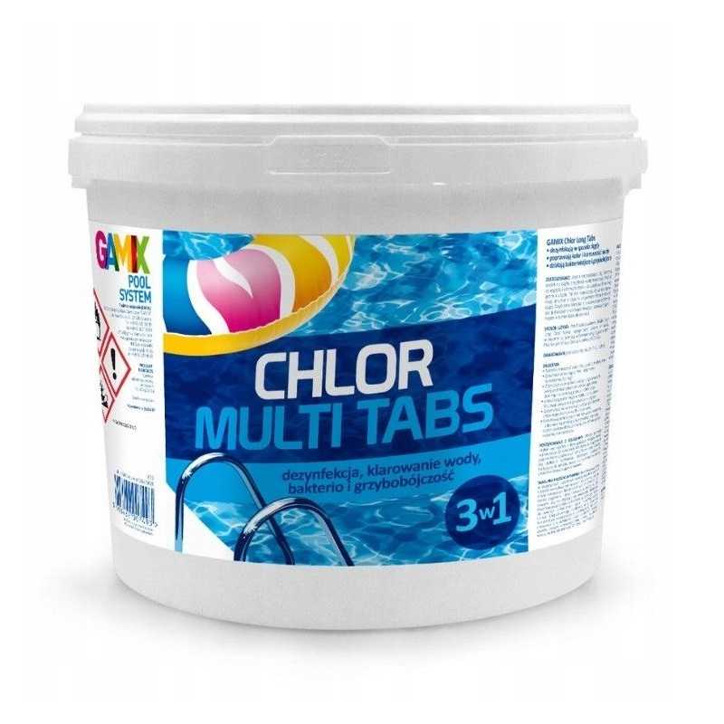 Chloro multi tablečių gamix baseinams 200g 5kg 3in1