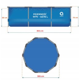 Sodo baseino rėmas, komplektas, filtras, siurblys, xxl, didelis