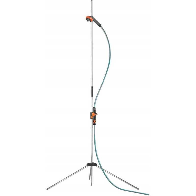 Sodo dušas baseinui su nuimama galvute