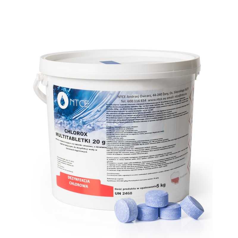 Multi chloro mėlynojo chloro tabletės 20g ntce 5kg
