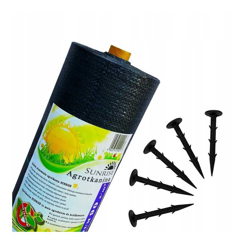 ⭐⭐Juoda agrotekstilė 0,8x50 uv90 sunrise nuo piktžolių agrotekstilė + kaiščiai⭐⭐