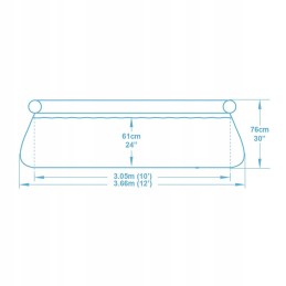 Išplečiamasis sodo baseinas 366 x 76 cm 4in1 bestway 57443