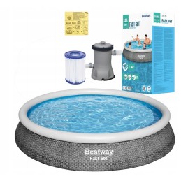 Bestway 57376 išsiplėtimo baseino 396x84 filtro siurblys