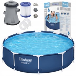 Dārza karkasa baseins bestway 56681 366x76cm sūkņa filtrs
