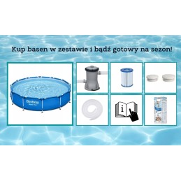 Dārza karkasa baseins bestway 56681 366x76cm sūkņa filtrs