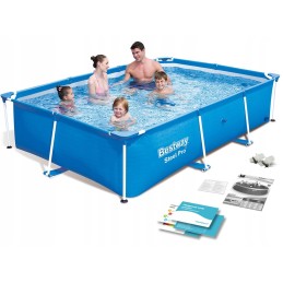 56403 sodo baseinas 259 x 170 x 61 rėmas bestway naujas modelis 2024 m.
