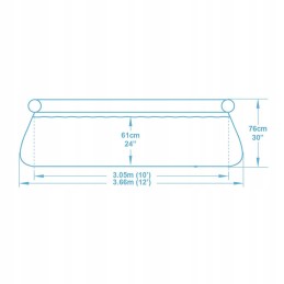 Išplečiamasis sodo baseinas 366 x 76 cm 4in1 bestway 5