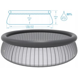 Bestway išsiplėtimo baseinas vaikams 305 76 cm filtro siurblio filtras