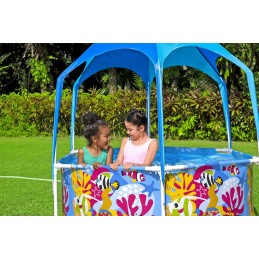 Karkasinis sodo baseinas su stogu 183 cm x 51 cm bestway 5618t