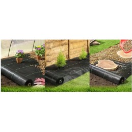 Žemės ūkio audinys nuo piktžolių 1 6mx100m 70g m2 stiprus