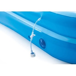 Stačiakampio formos pripučiamas baseinas vaikams žaidimų aikštelėje 257x216 čiuožyklų komplektas