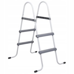 Pilkos baseino kopėčios, 84 cm, plieninės