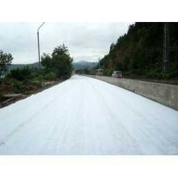 Sertifikuota pes200c pilka geotekstilė, 1 tiesinis metras x 2 m pločio.