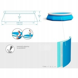 Išsiplėtimo baseinas su bestway siurbliu 305x76cm