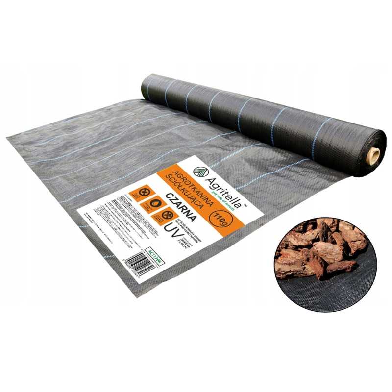 Labai storas agritella premium agroaudimas 110g, dydis 1,6x10m, juodas