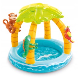 Intex pripučiamas irklavimo baseinas vaikams, tropinė sala