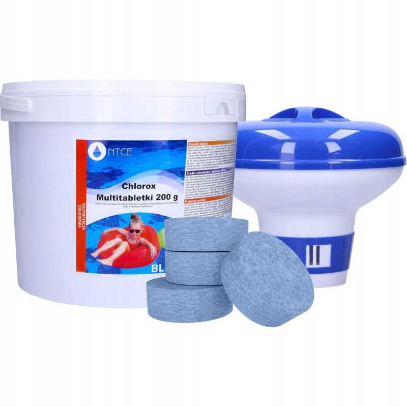 11in1 chloras baseinui 5kg 200g kelių tablečių baseino sūkurinės vonios dozatorius
