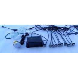 10 mažų šviesos diodų, žalvarinis mygtukų valdiklis sūkurinėms vonioms, sūkurinėms SPA vonioms