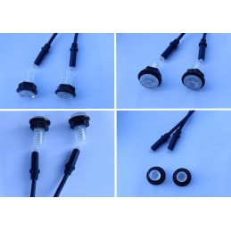 10 mažų šviesos diodų, žalvarinis mygtukų valdiklis sūkurinėms vonioms, sūkurinėms SPA vonioms