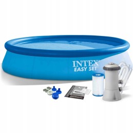 Išplečiamasis sodo baseinas 366 x 76 cm rinkinys 3in1 intex 28132