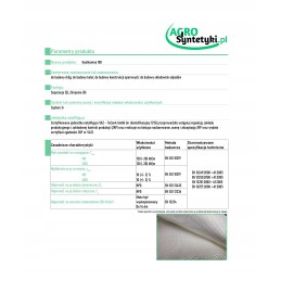 Aukštos kokybės balta geotekstilė 100, 5,4 m pločio - 1 linijinis metras