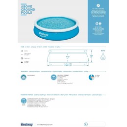 Išplėtimo baseinas 366x76 bestway 57273