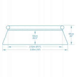 Išplečiamasis sodo baseinas 305 x 66 cm 9in1 bestway 57458
