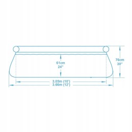 Išplečiamasis sodo baseinas 366 x 76 cm 4in1 bestway 5