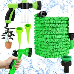 ✔️ Didelis sodo žarnų komplektas + 2 pistoletai + 2 drėkintuvai + jungtis