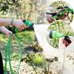 ✔️ Didelis sodo žarnų komplektas + 2 pistoletai + 2 drėkintuvai + jungtis