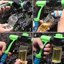 ✔️ Didelis sodo žarnų komplektas + 2 pistoletai + 2 drėkintuvai + jungtis